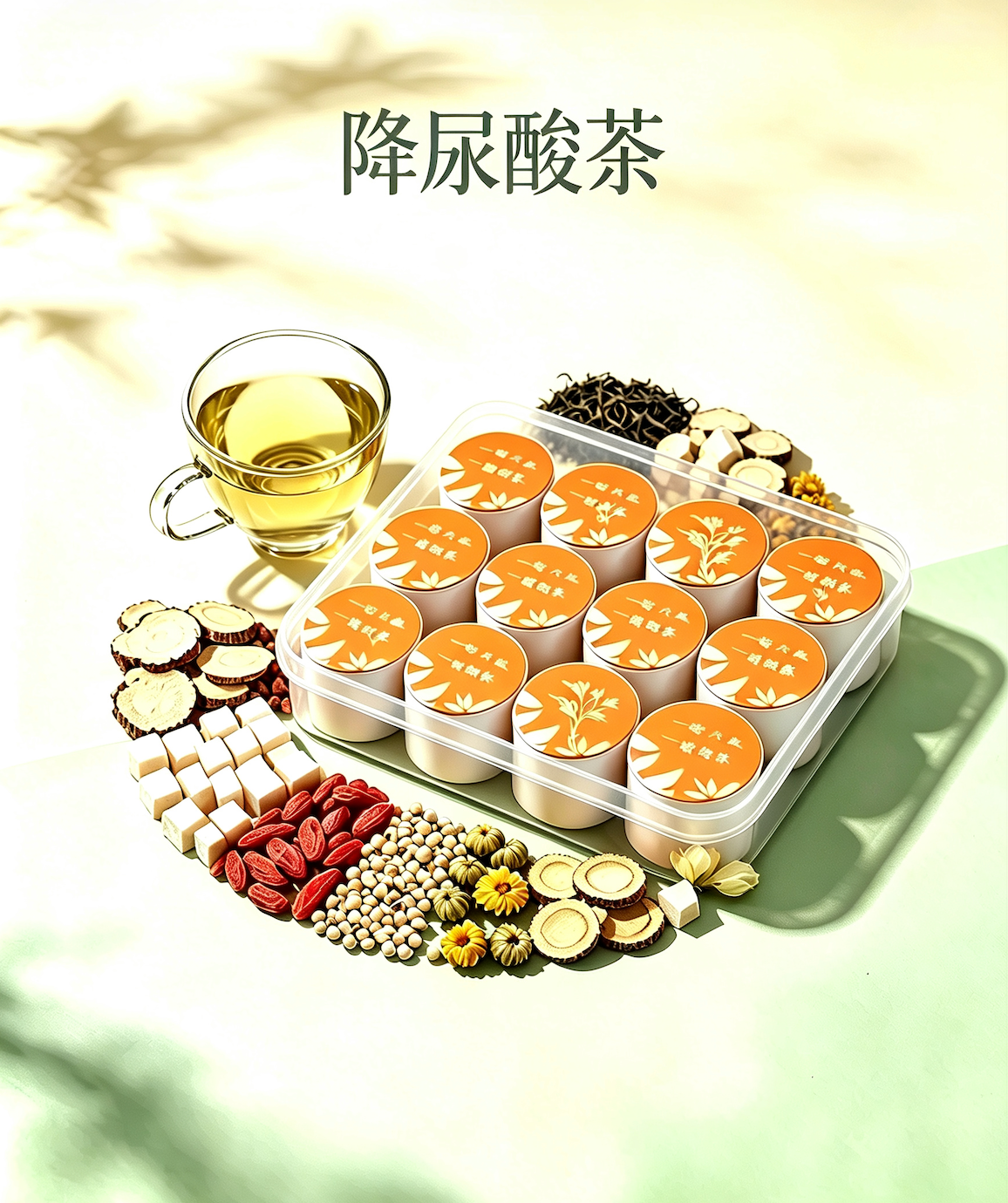 "Uric Acid Lowering" Chicory, Gardenia, and Kudzu Root Tea 300g
