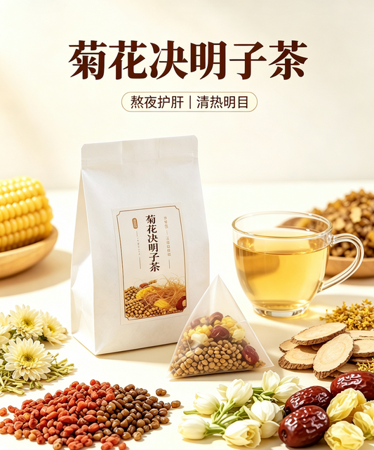【菊花決明子茶90g (12袋)】—— 全日望電腦、長時間用眼的「螢幕族」